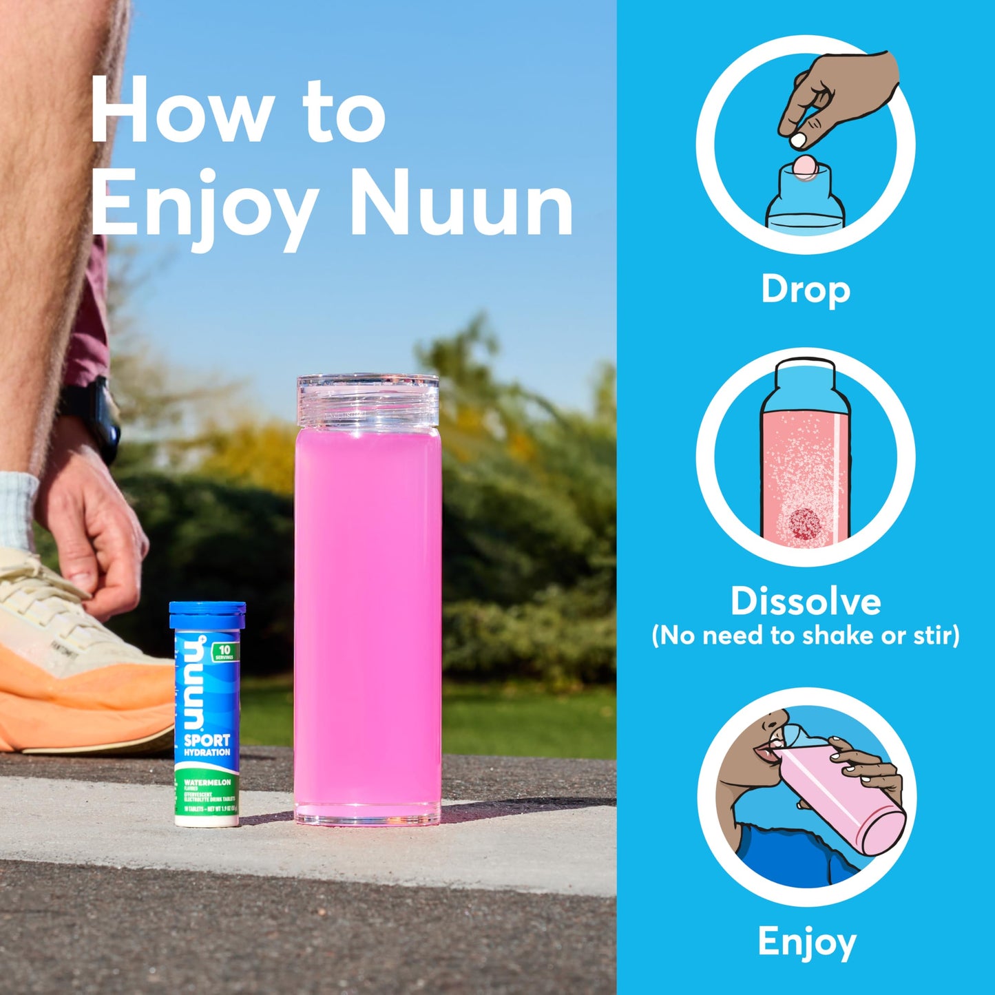 Nuun Sport Electrolyte Tablets Tri-Berry, 480 Tablets
