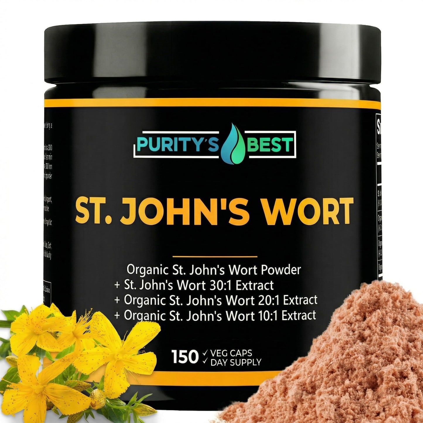 Purity's Best St. John's Wort 500 mg Capsule, 150 Count