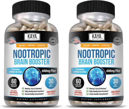 Kaya Naturals Nootropic Brain Booster, 120 Capsules
