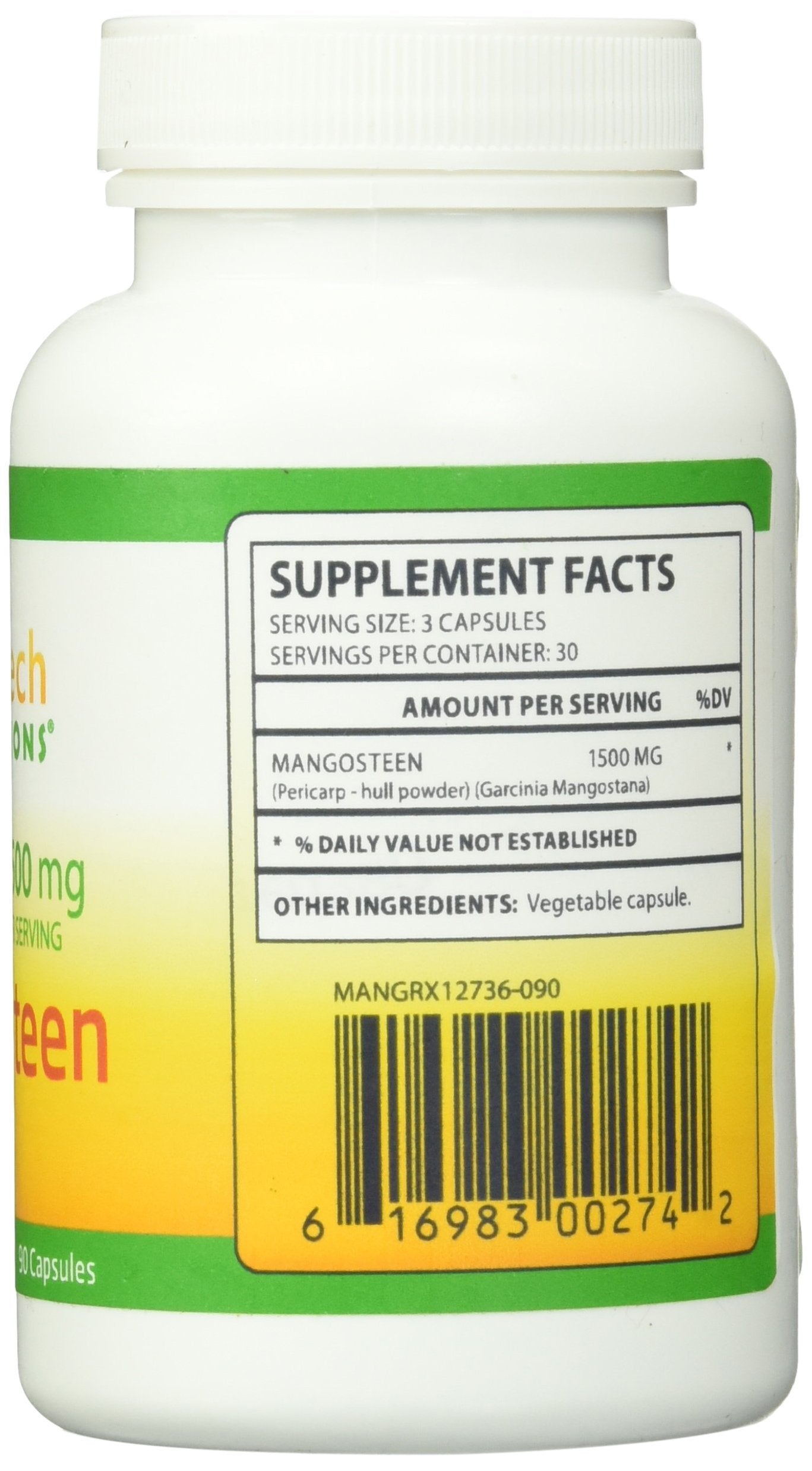 Biotech Nutritions Pure Mangosteen Capsules, 90 Capsules