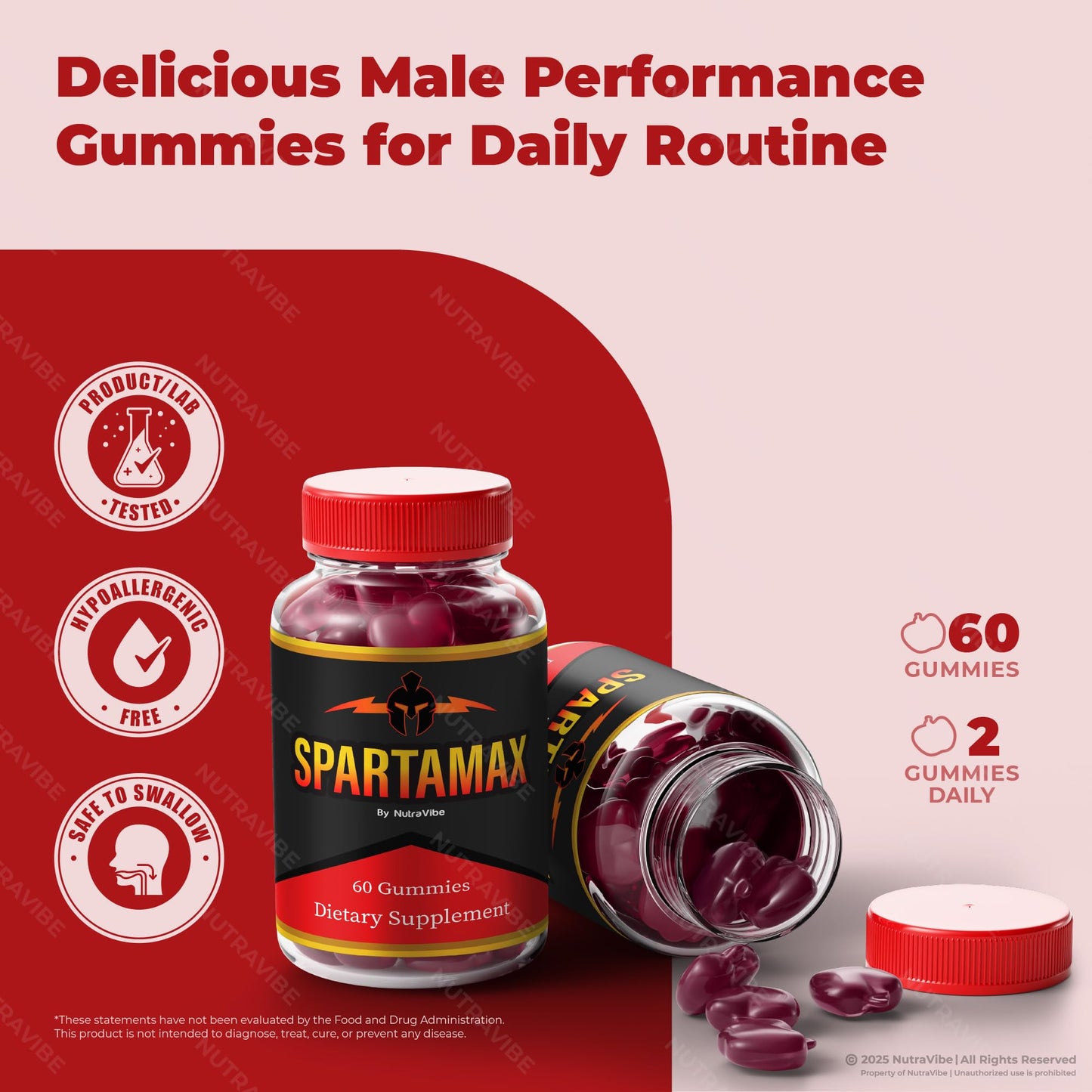 NutraVibe SpartaMax Gummy 120 Gummies