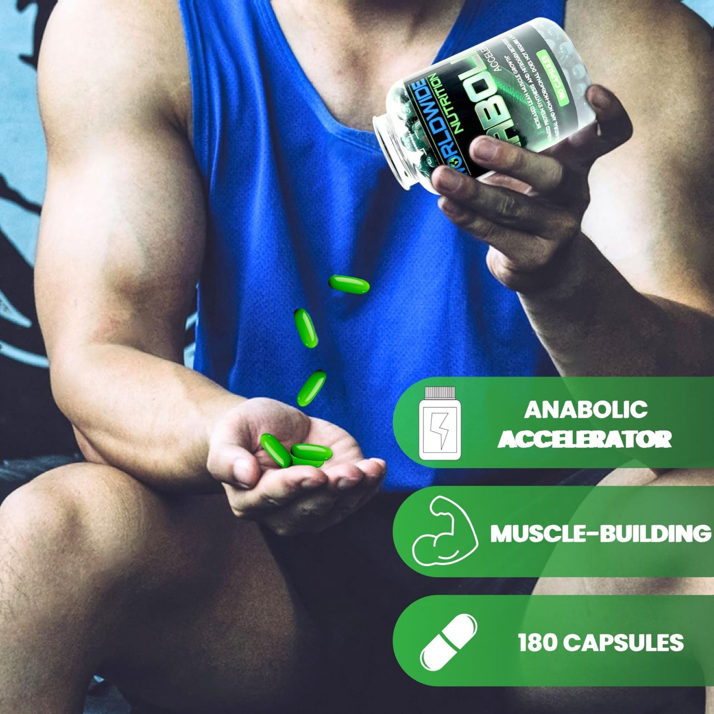 Worldwide Nutrition Anabolic Accelerator Capsules, 180