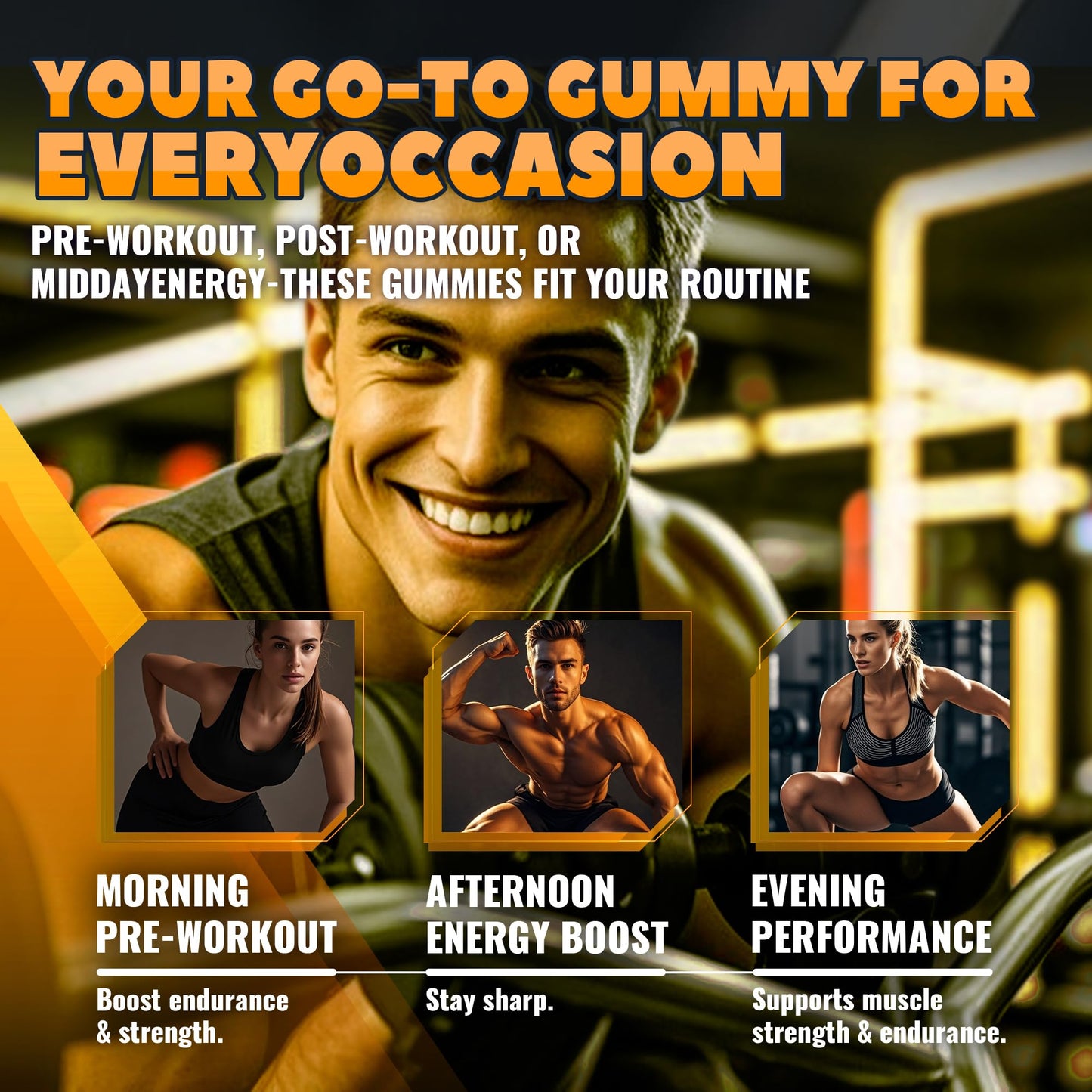 GlucoBio Creatine Monohydrate Gummies 135 Count