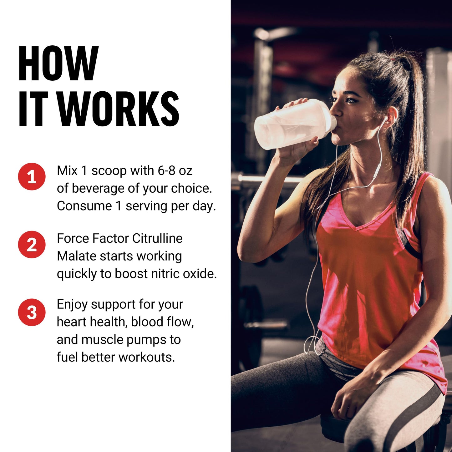 Force Factor Citrulline Malate 2:1 Powder, 7 oz
