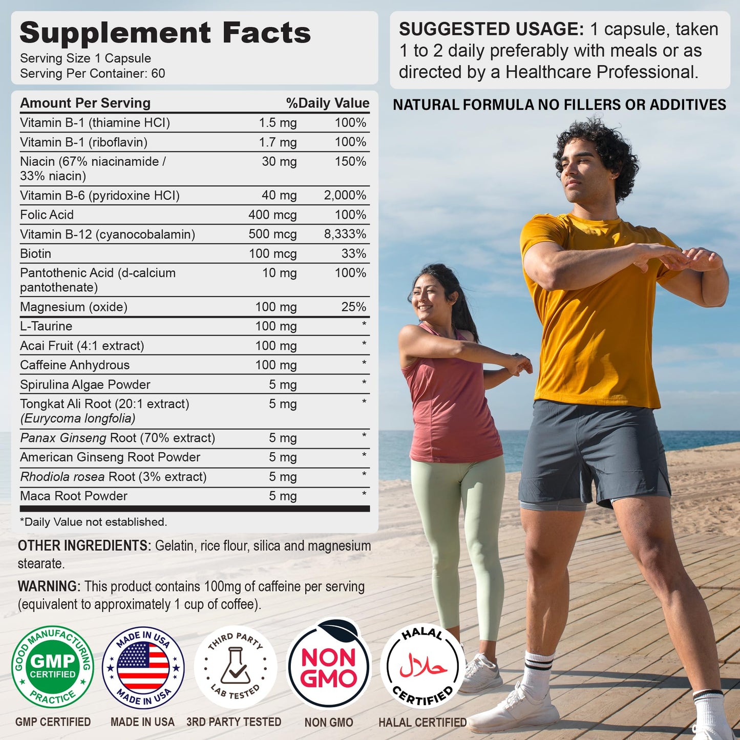 ViMulti X-Energy Vitamin B Complex Capsules, 60 Capsules