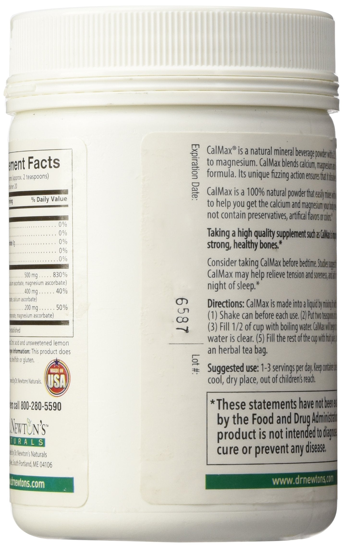 Cal-Max 2-0-0 CalMax Calcium Magnesium Vitamin C Powder 5 Ounce