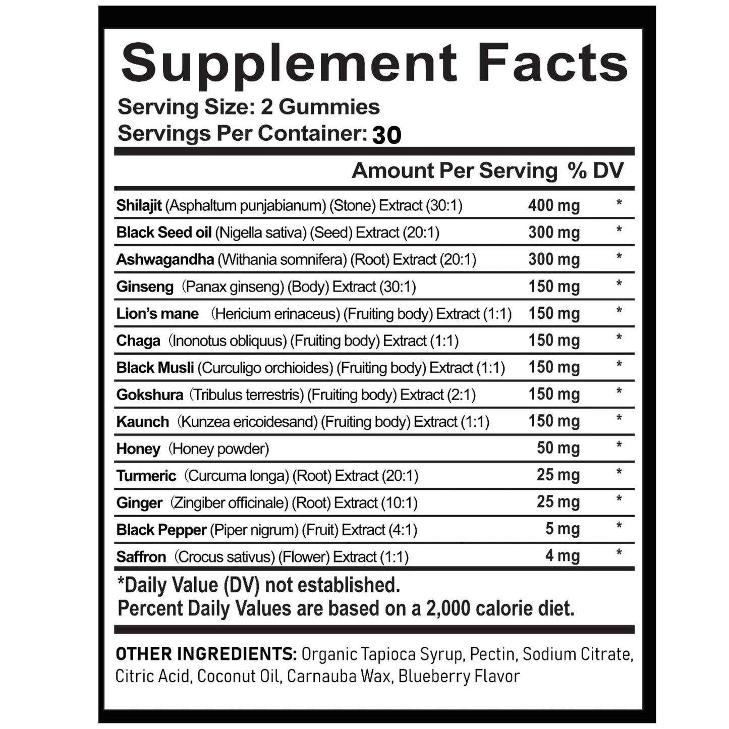 AyBet Organic Himalayan Shilajit Gold Gummies, 60 Count