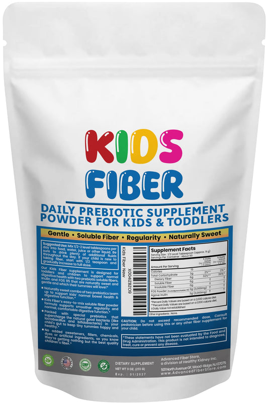 Kidney Restore Kids Fiber for Constipation Relief Powder 48 Servings