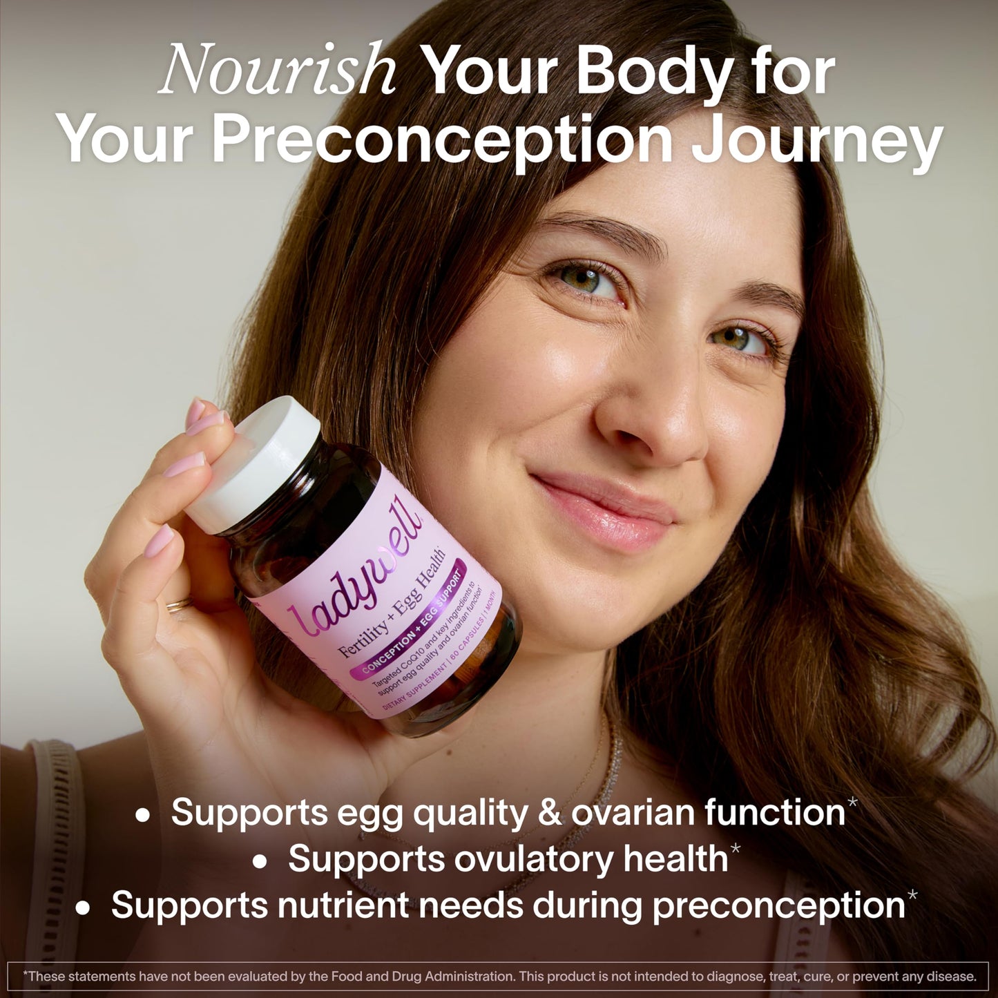 Ladywell Fertility + Egg Health Capsule, 60 Count