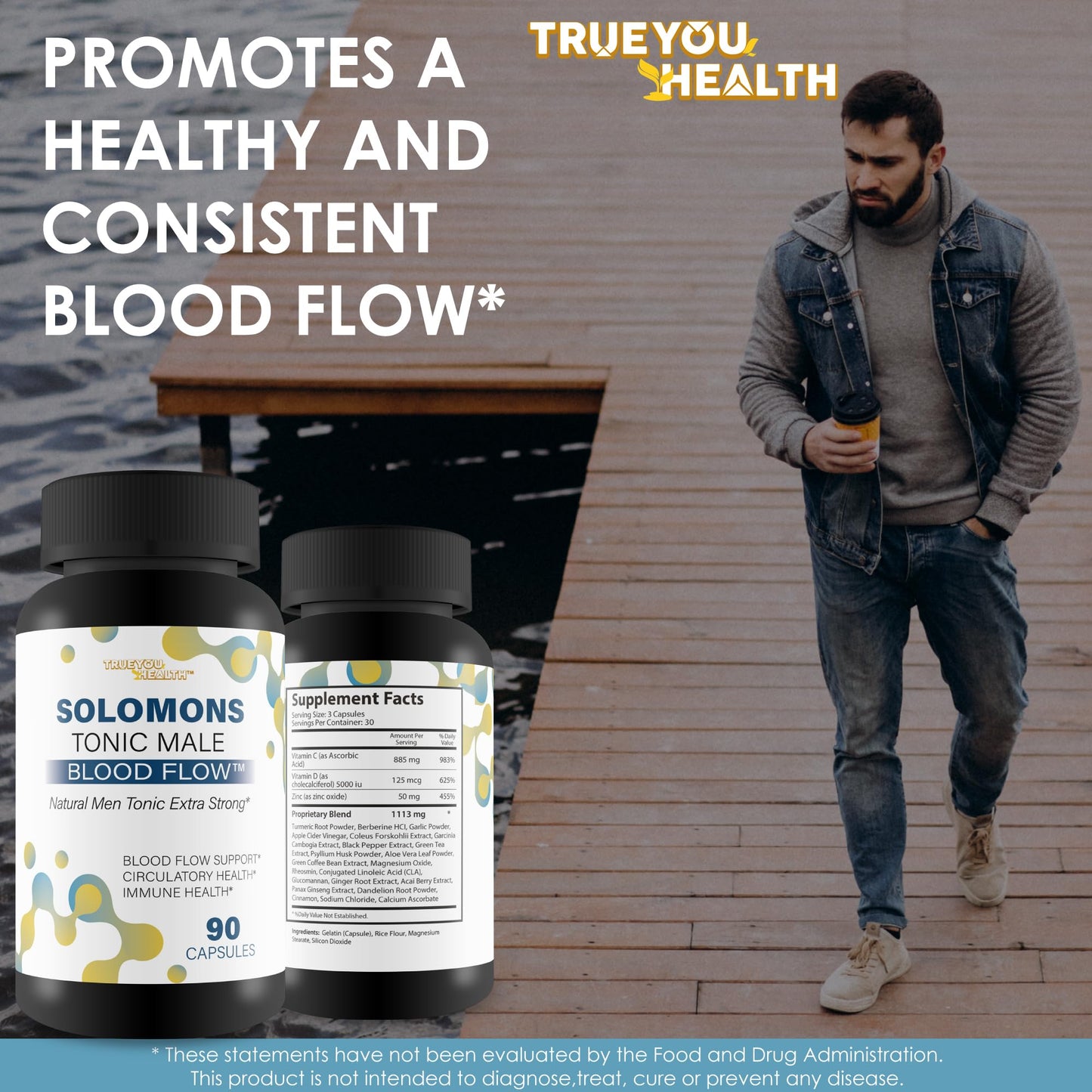 True You Health Solomons Tonic Capsule 90 Count
