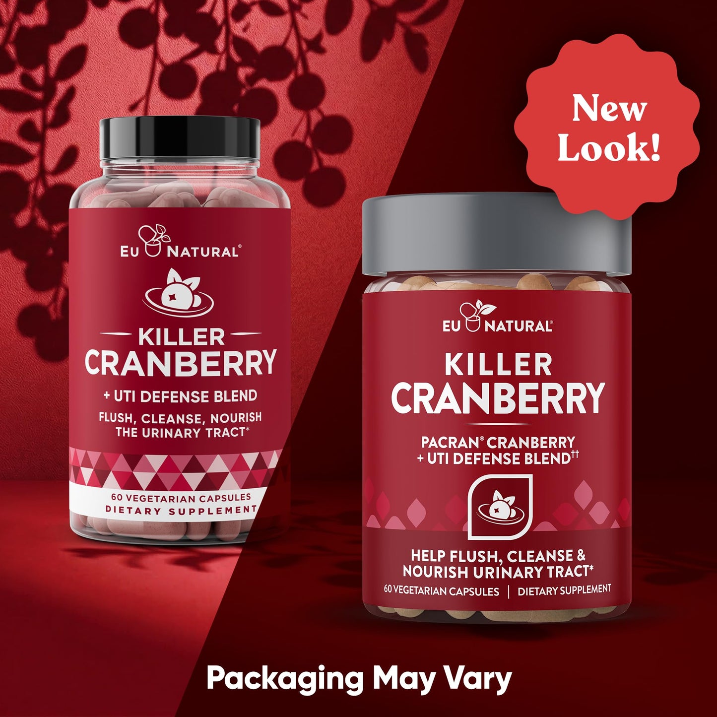 Eu Natural Cranberry Pills for Women - UTI Defense Blend, 60 Capsules