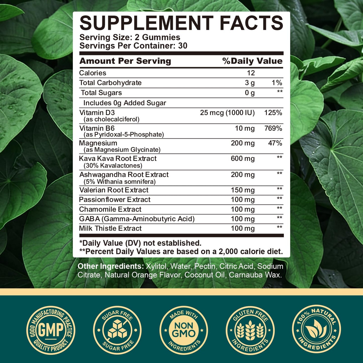 Hovika Kava Kava Gummies, 60 Count