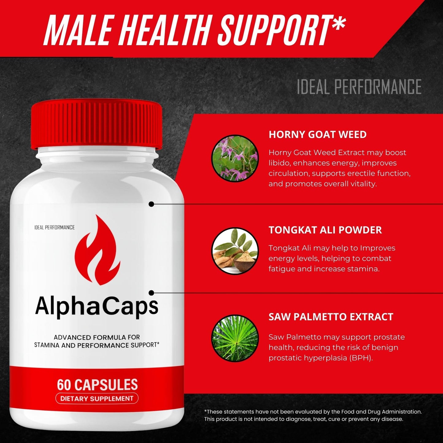 IDEAL PERFORMANCE AlphaCaps Capsules 60 Count