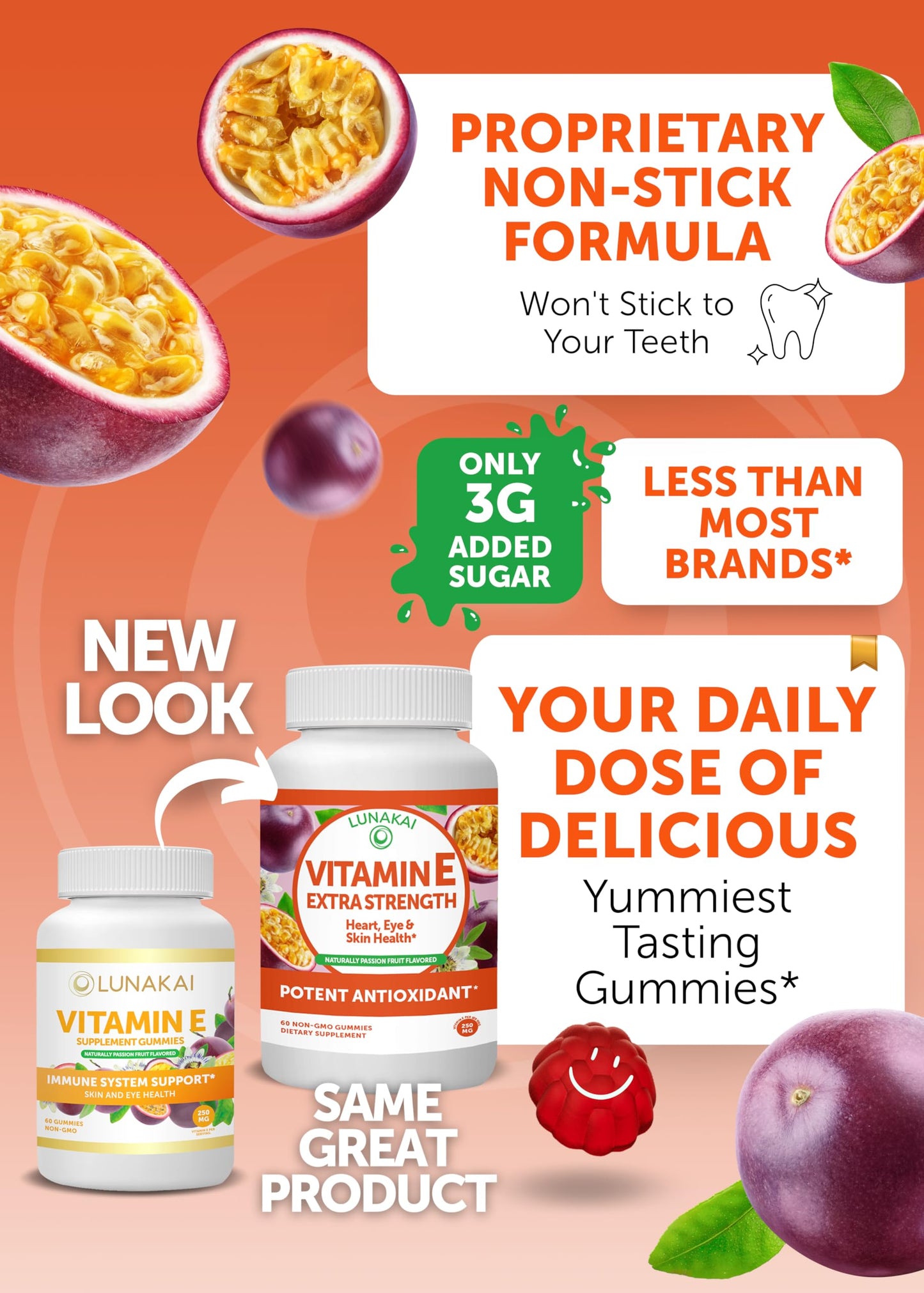 Lunakai Vitamin D3 and Vitamin E Gummies Bundle Gummy 1