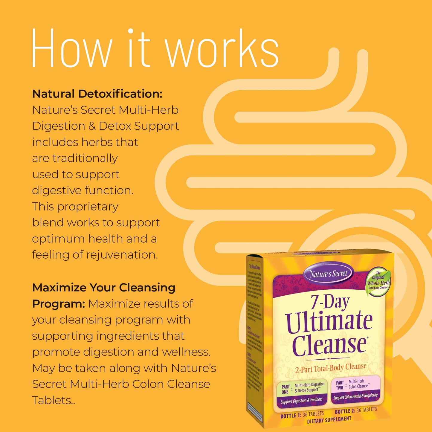 Nature's Secret 7 Day Ultimate Cleanse 72 Tablets
