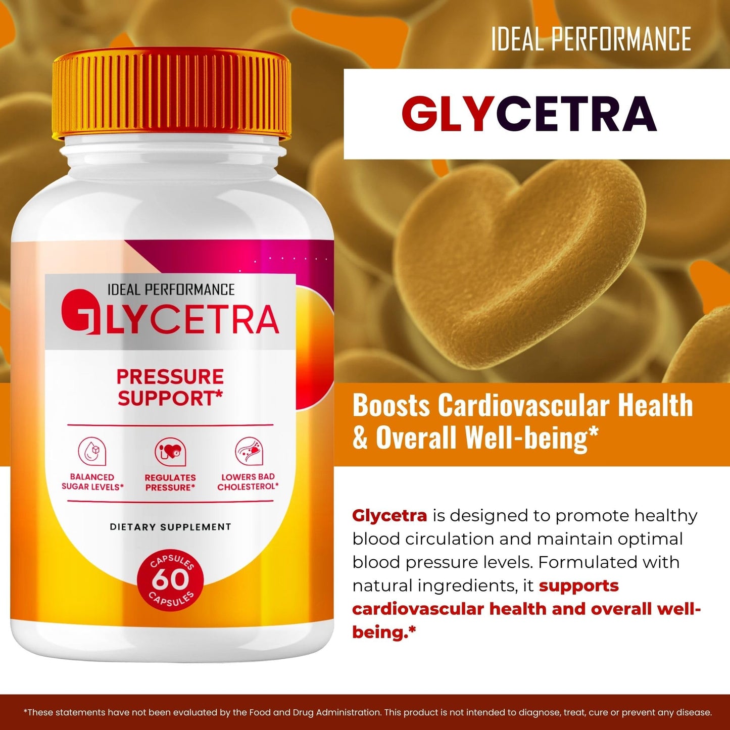 IDEAL PERFORMANCE Glycetra Advanced Blood Formula Capsules 60 Capsules