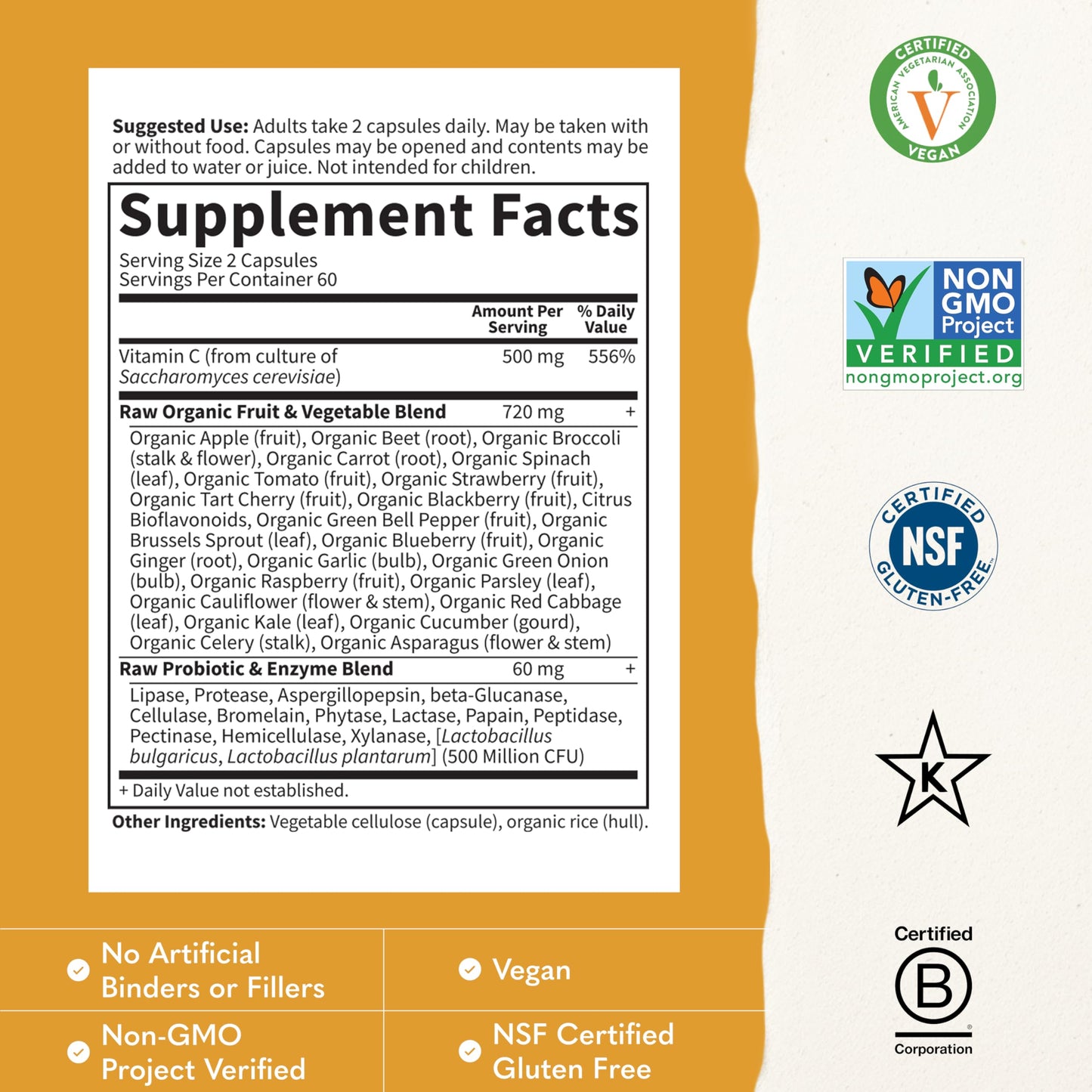 Garden of Life Vitamin Code Raw Vitamin C Capsule 120 Count