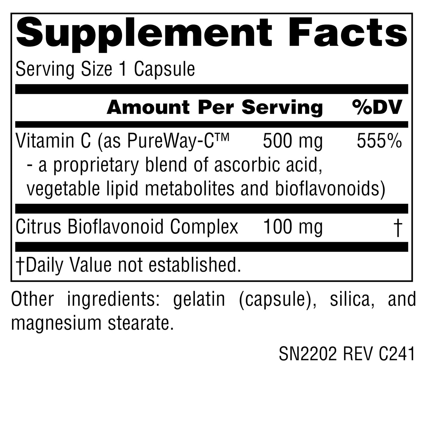 Source Naturals Metabolic C 500 mg Capsules 90 Count
