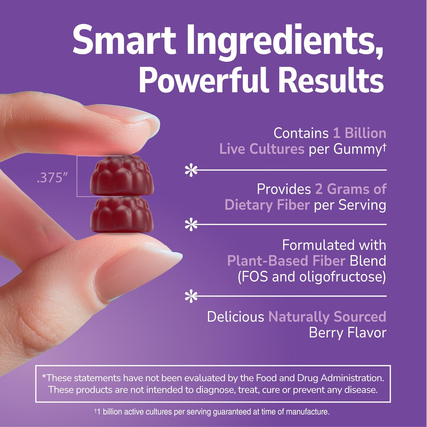 VitaJoy 21st Century Pre + Probiotic Gummies for Women & Men Gummy 60 Count