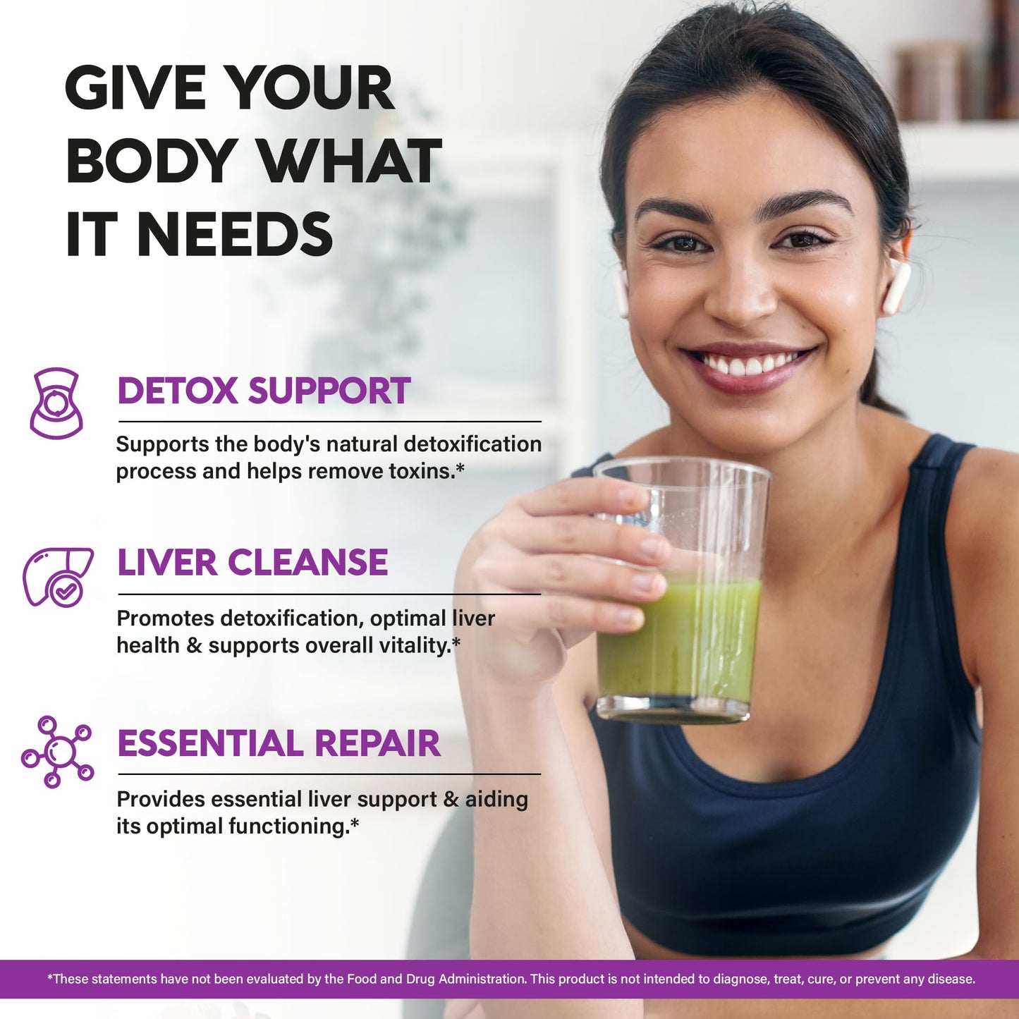 NUTRAHARMONY Liver Cleanse & Detox - Milk Thistle, Dandelion, Artichoke, TUDCA, 120 Capsules