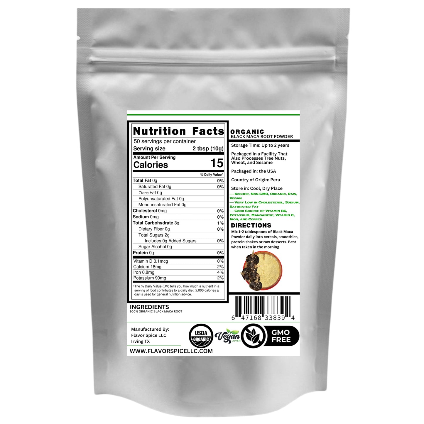 Generic Raw Peruvian Organic Black Maca Powder 16