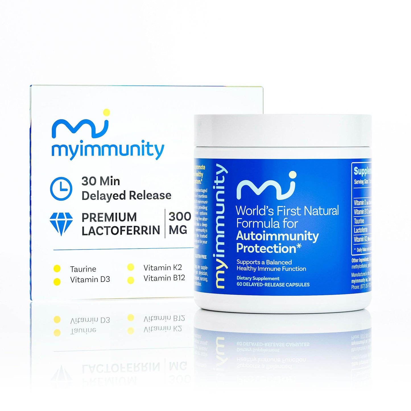 MyImmunity Lactoferrin Supplement 300mg Capsules, 30 Count