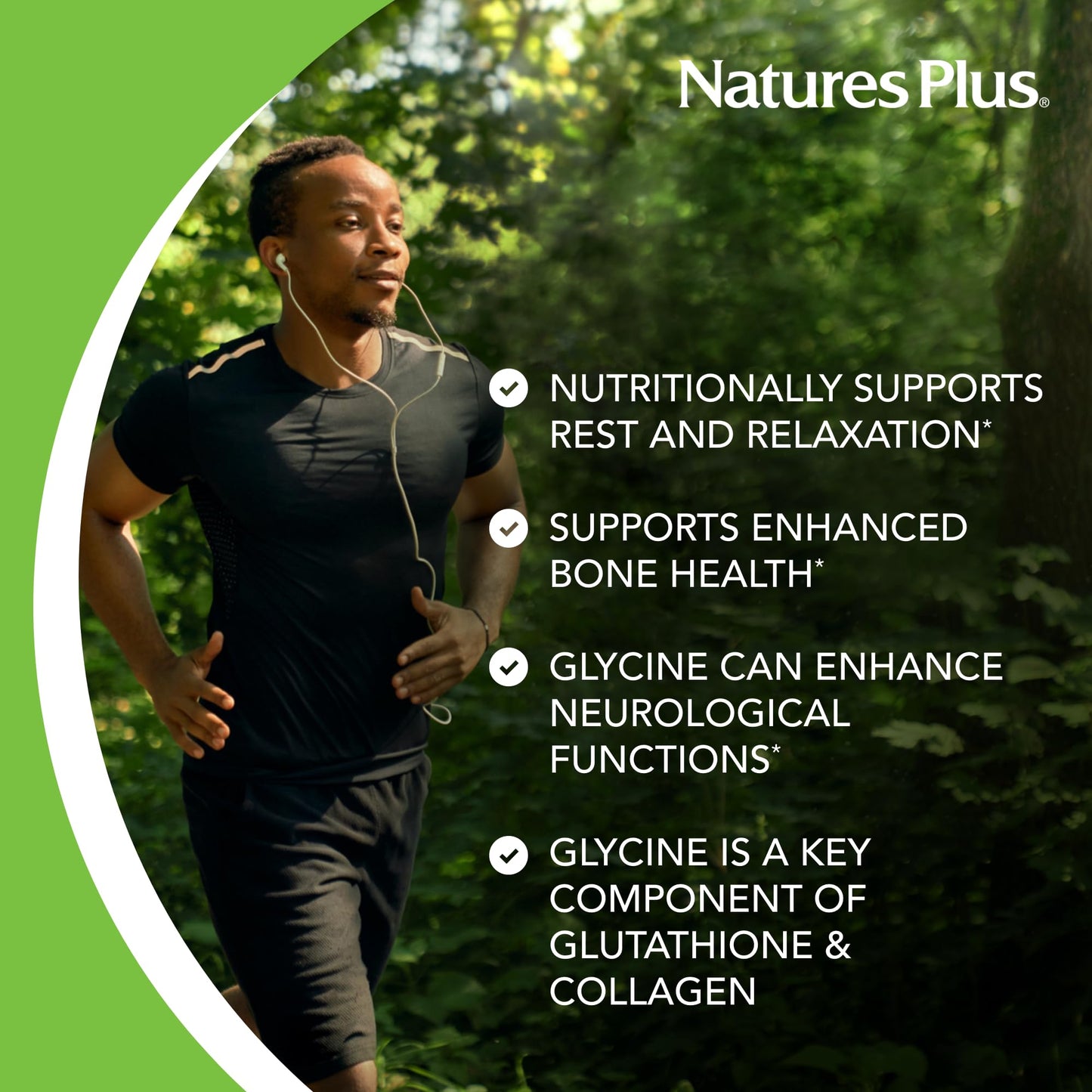 NaturesPlus KalmAssure Magnesium Glycinate Vegan Capsules 90 Count