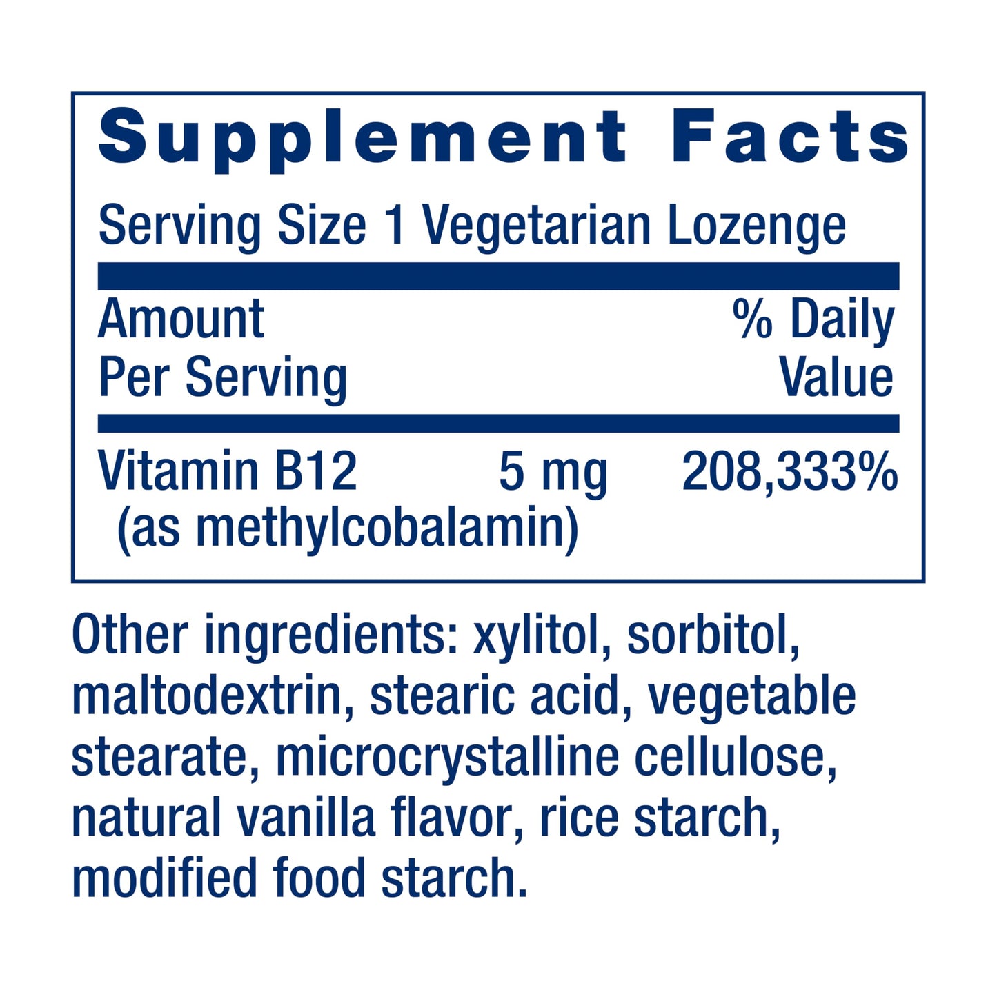 Life Extension Vitamin B12 Methylcobalamin Lozenges, 60 Count