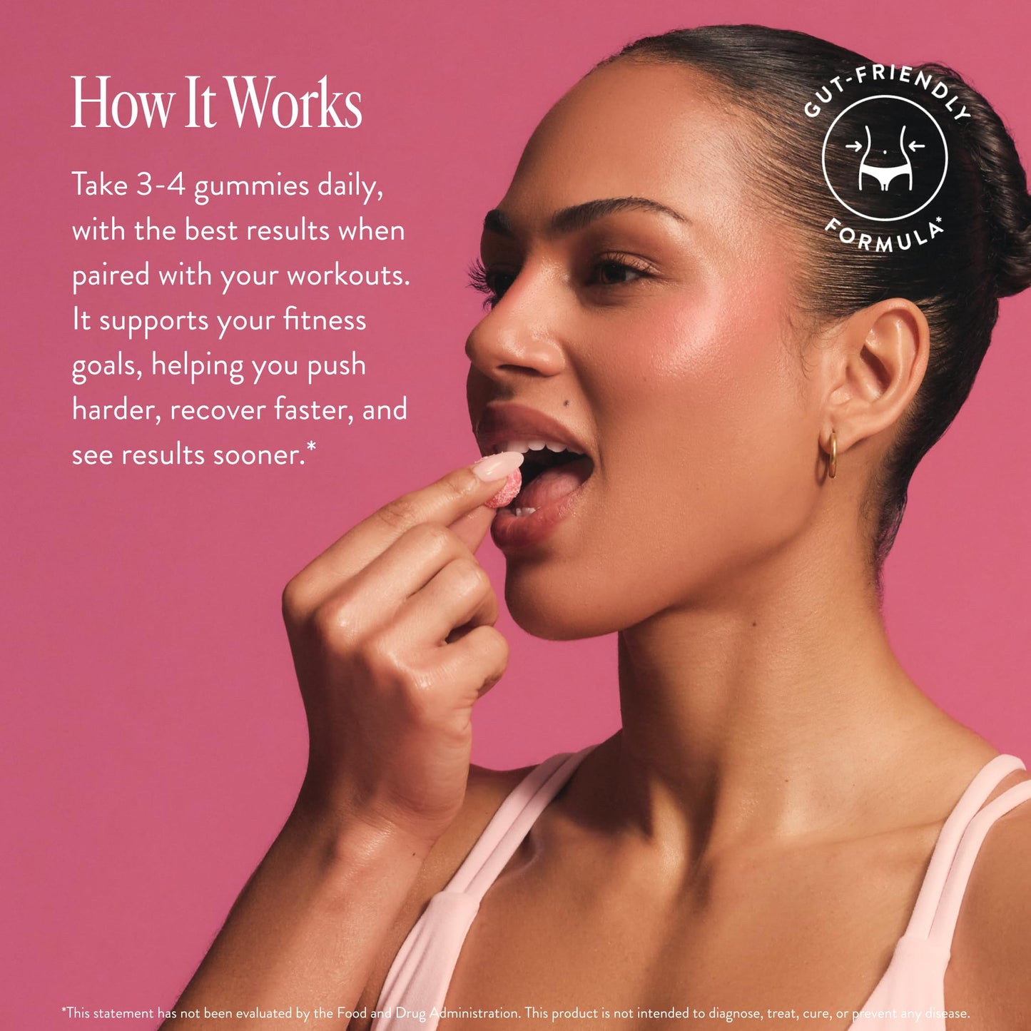 Arrae Tone Gummies Creatine Monohydrate 5g for Women – Sour Watermelon, 60 Count
