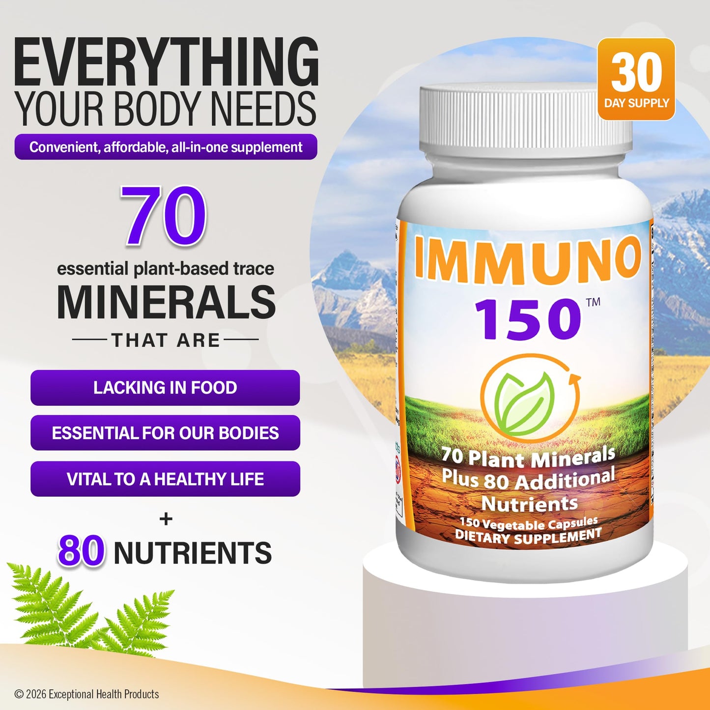 Immuno 150 Immune Support Supplement Capsule, 150 Capsules