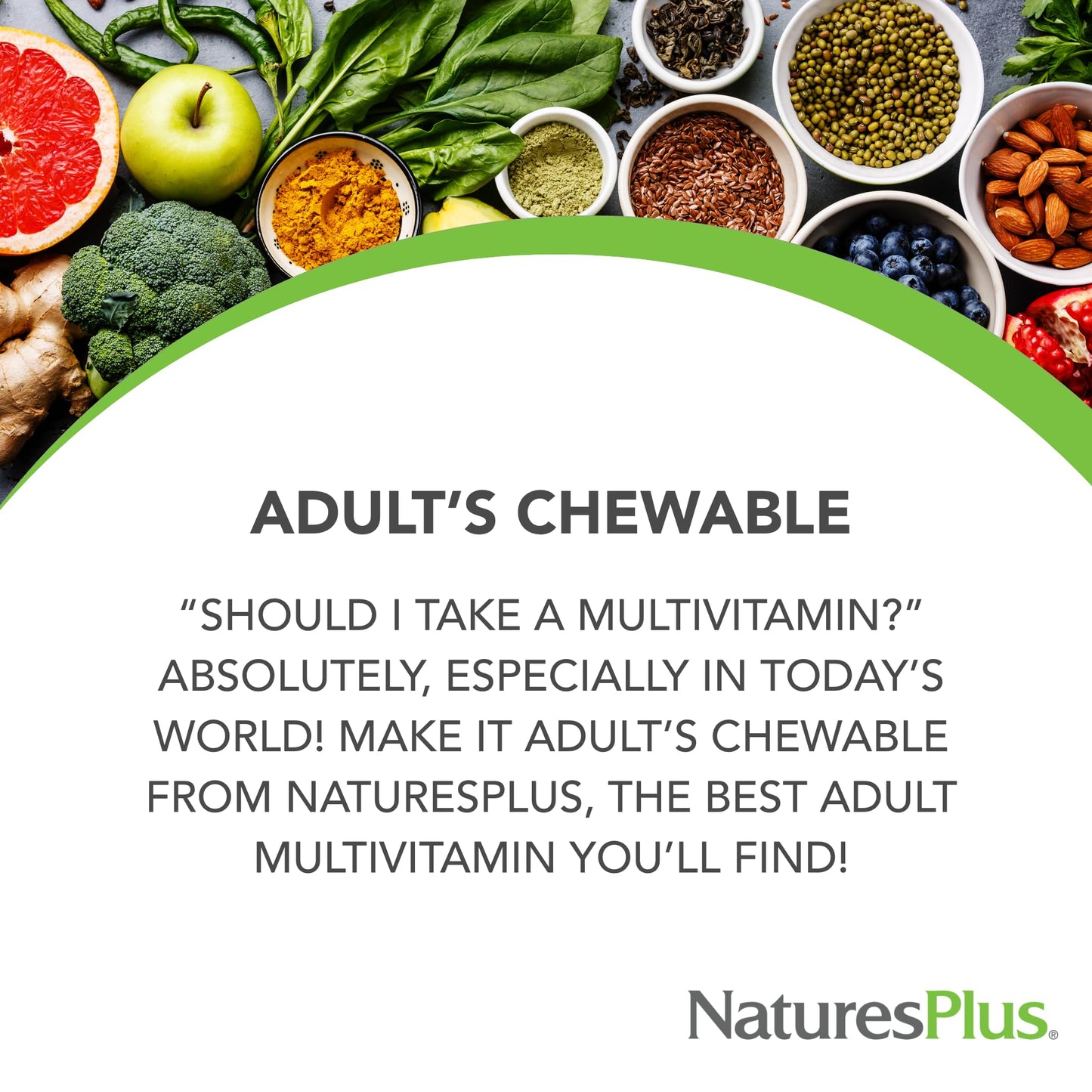 NaturesPlus Adult's Chewable Pineapple Flavor Multivitamin & Mineral 90 Tablets