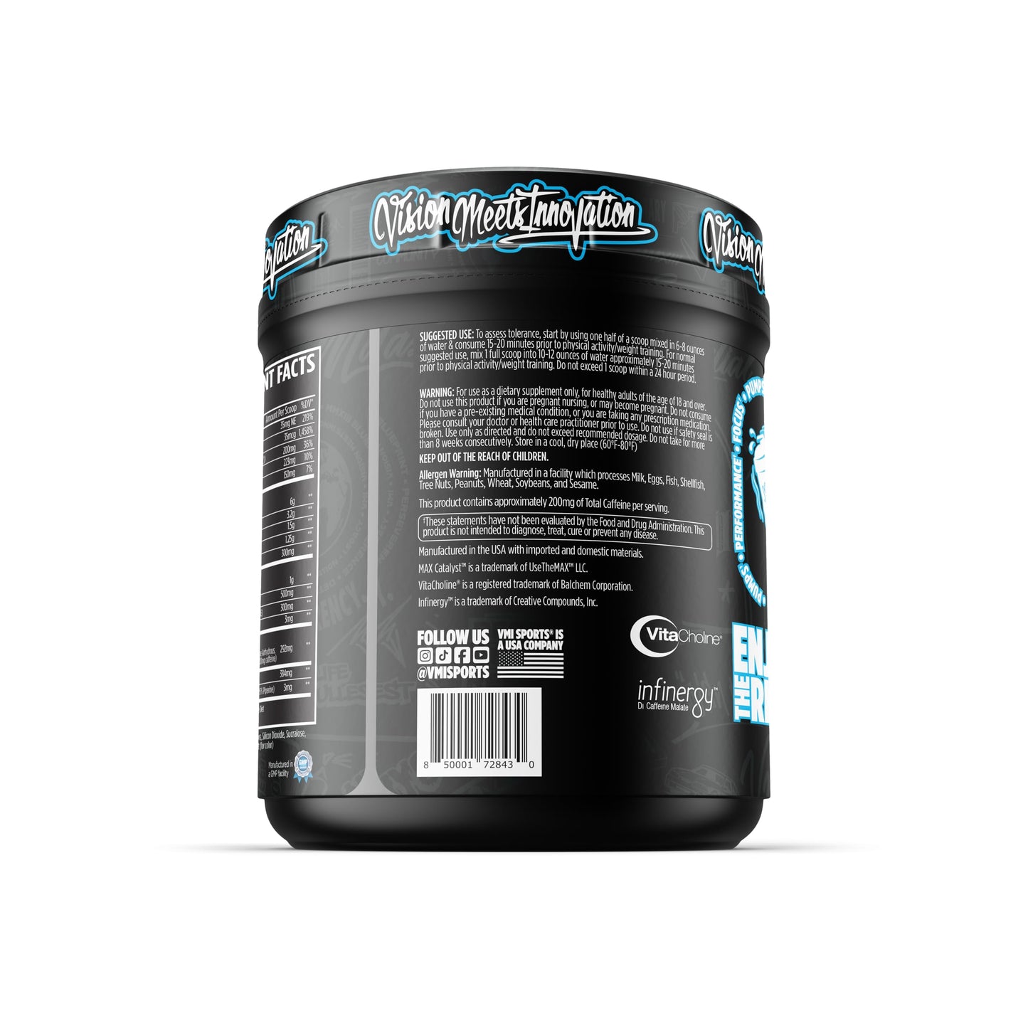 VMI Sports KXR Stacked Essential Pre Workout Powder, 18.1