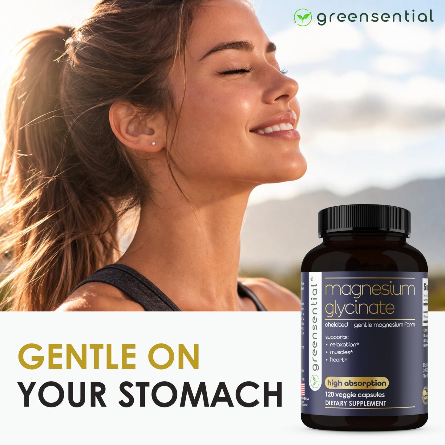 Greensential Magnesium Glycinate Capsules 120