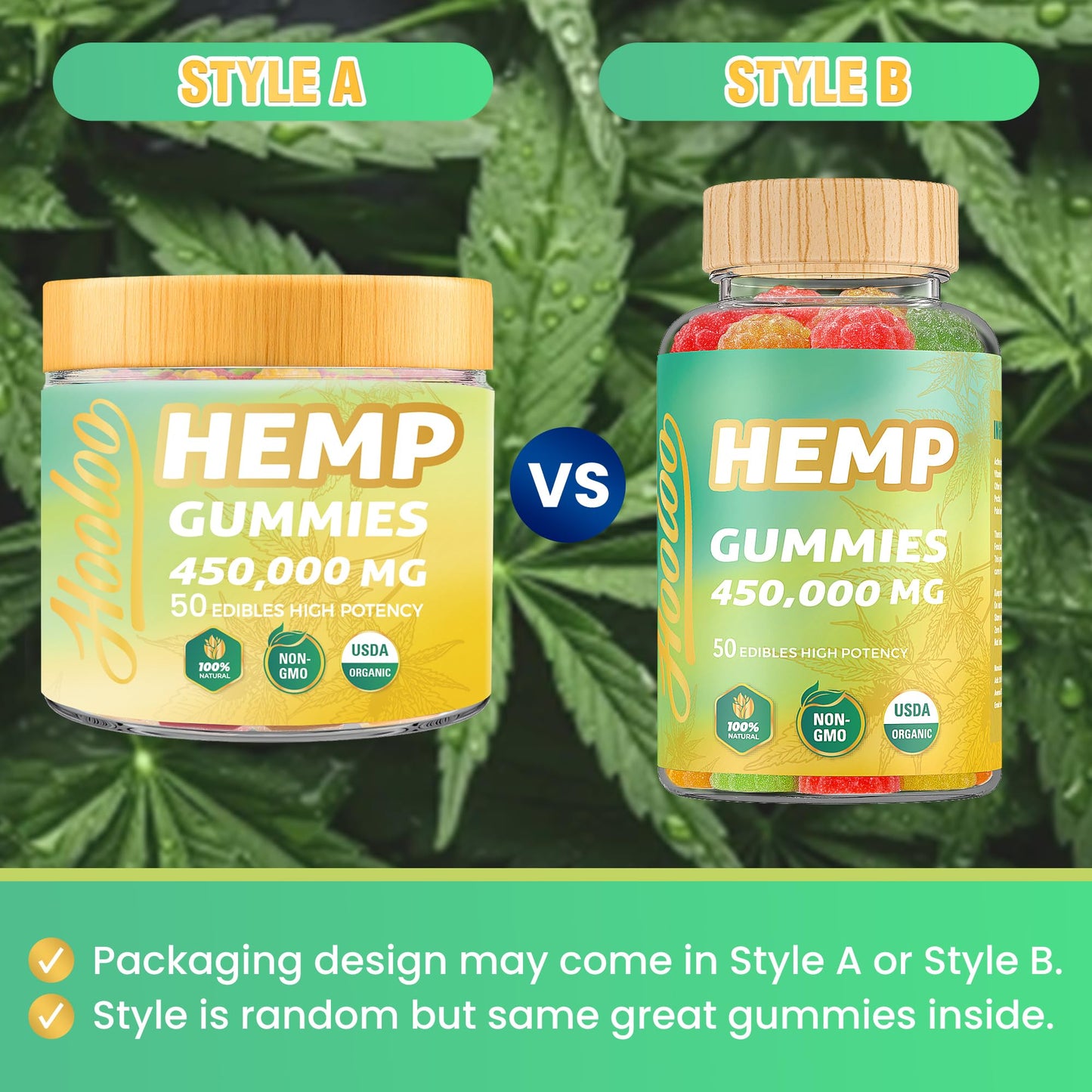 HOOLOO Hemp Gummies Gummy 2-Count