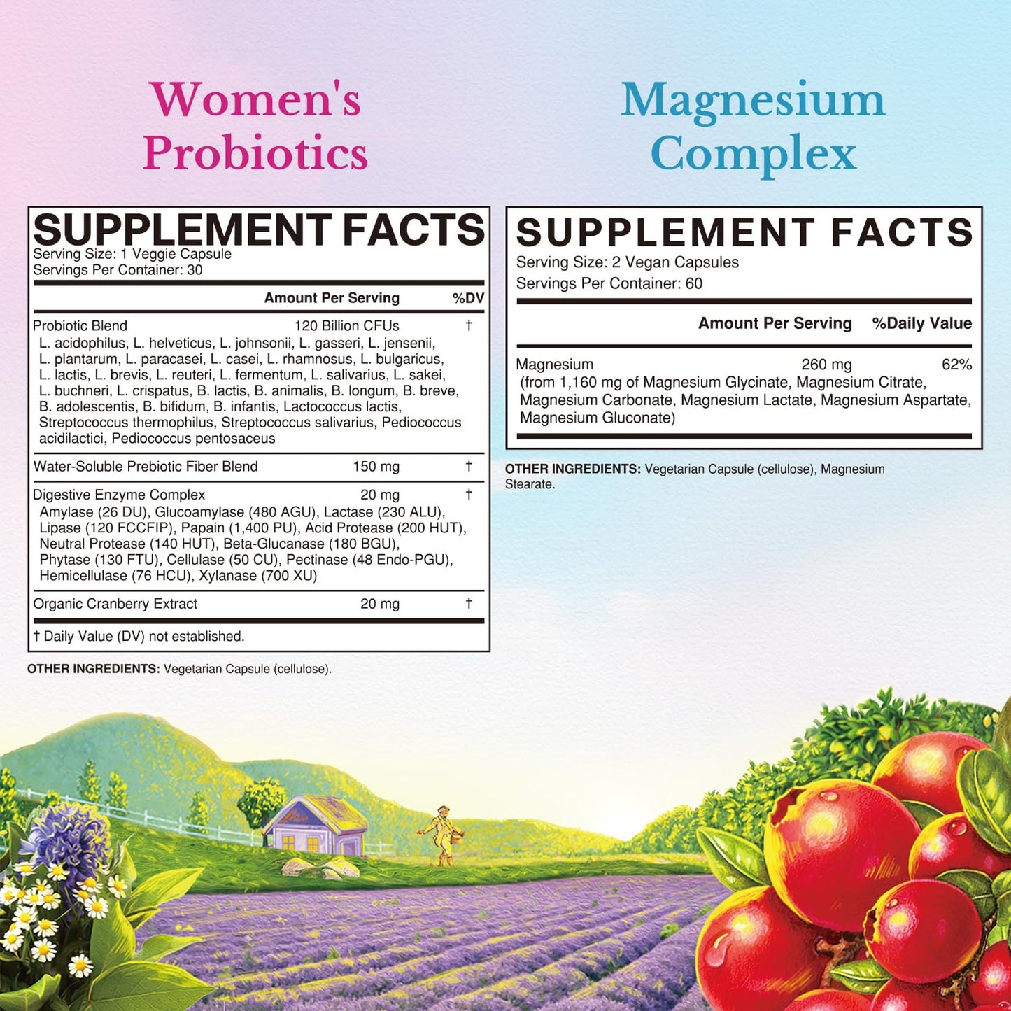 Vitalitown Probiotic + Magnesium Bundle, 150 Capsules