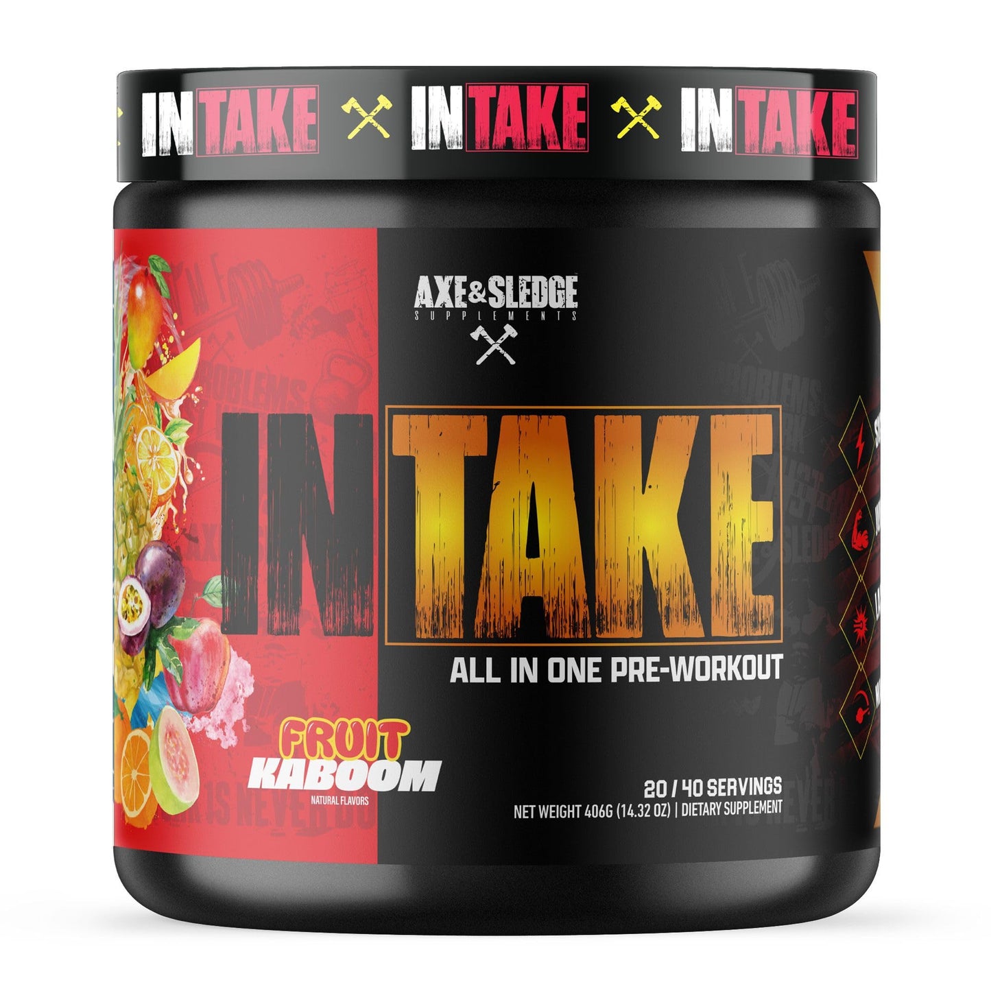 Axe & Sledge Intake All-in-One Pre-Workout Powder 7.05 oz