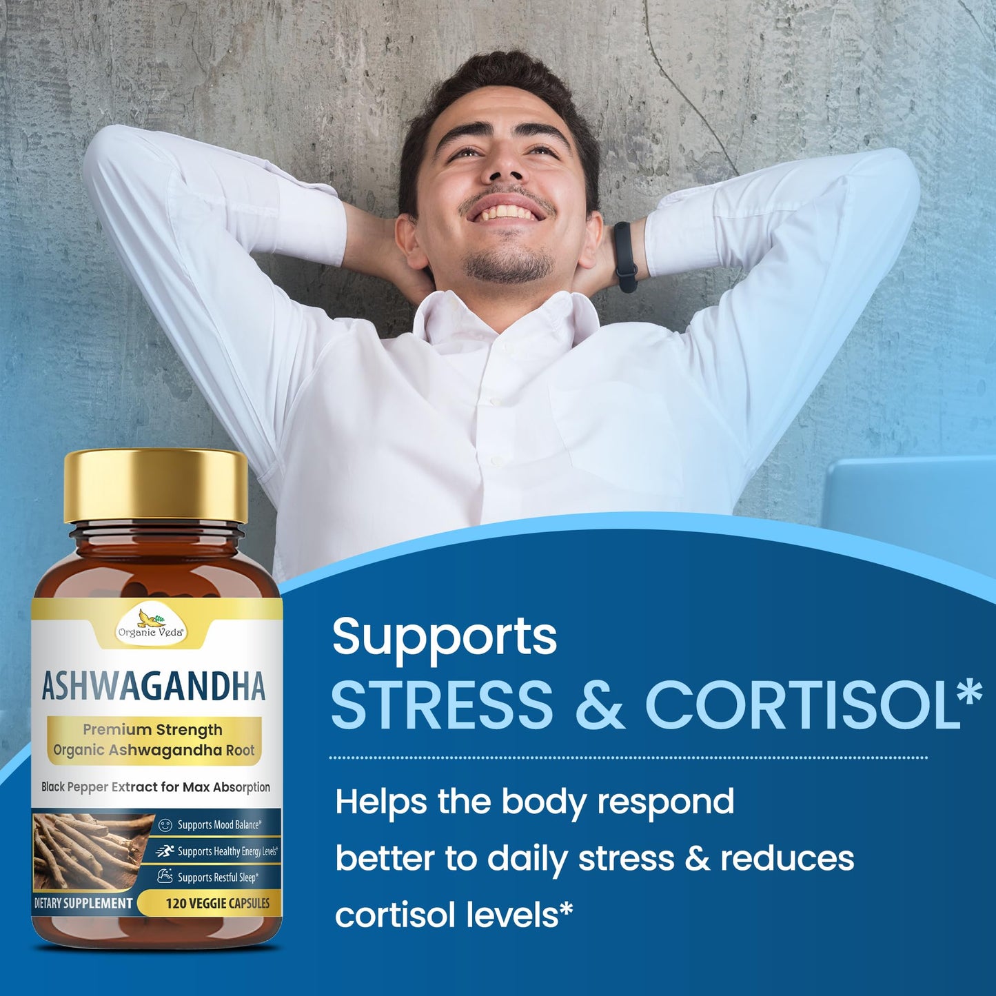 Organic Veda Ashwagandha Capsules 120