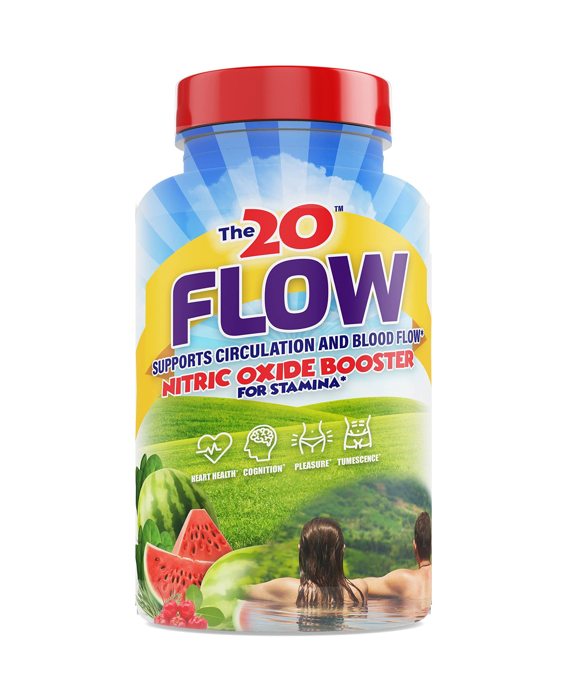 The20 Flow Nitric Oxide Supplement Capsules, 60 Capsules