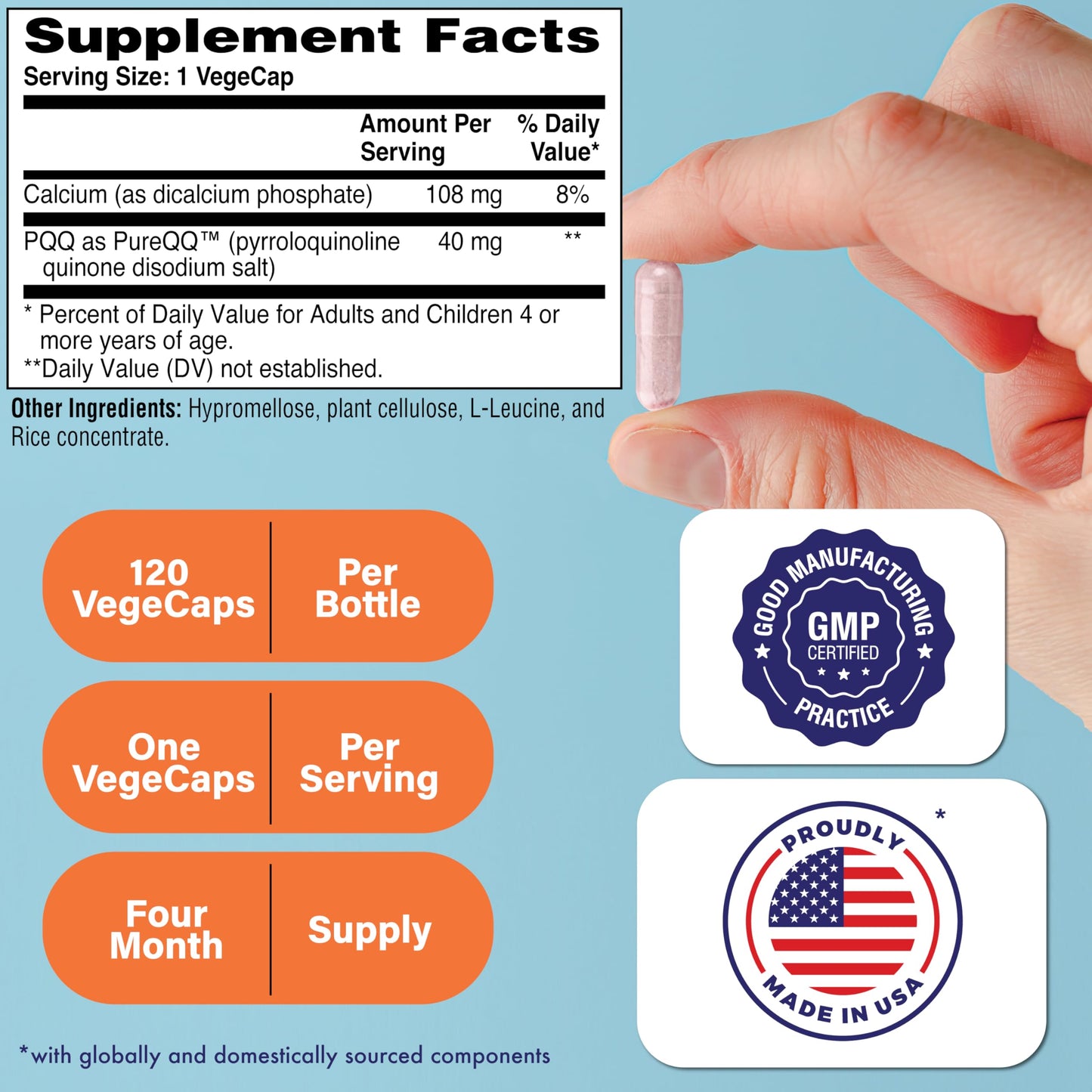 Health Thru Nutrition PQQ 40mg Capsule, 120 Count