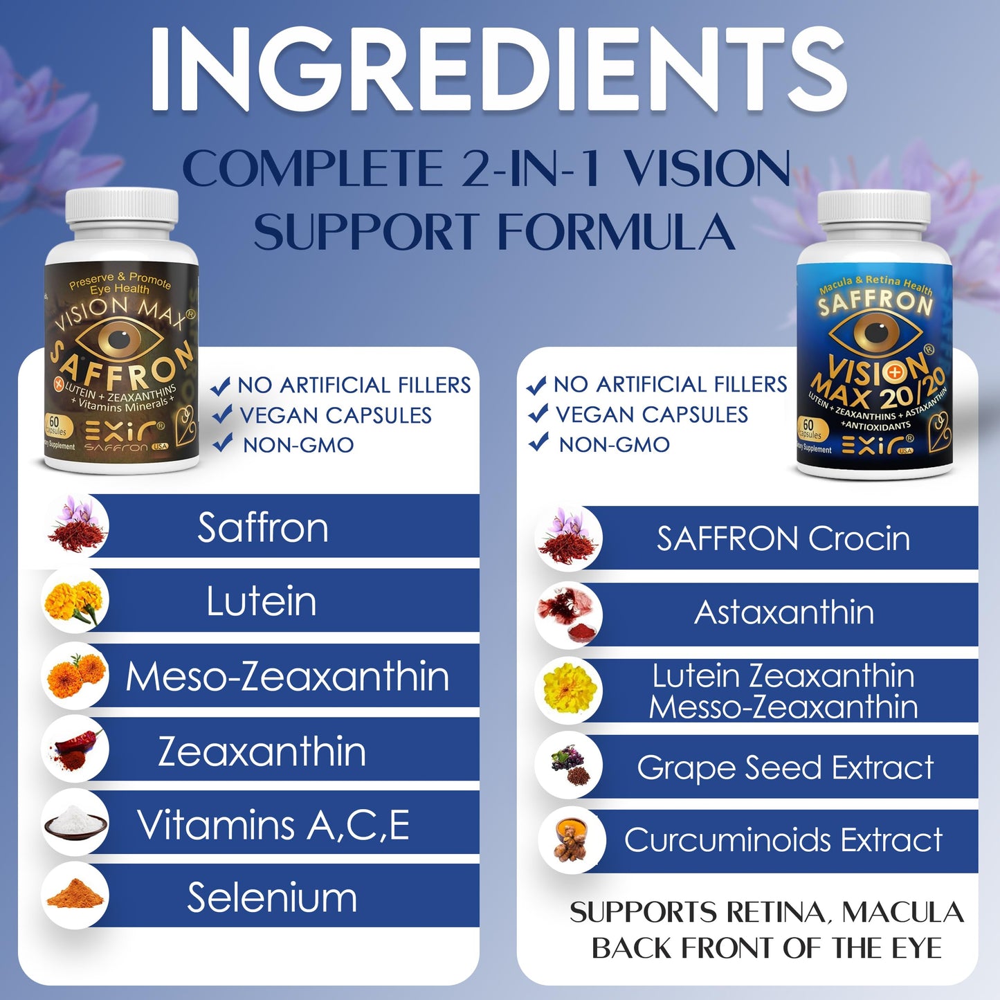 EXIR Eye Vitamins 120 Capsules