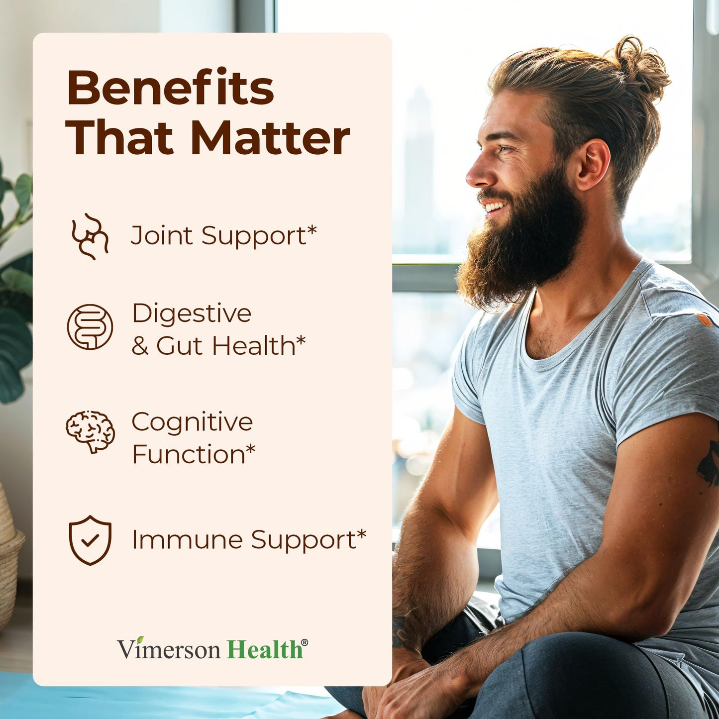 Vimerson Health Boswellia Turmeric Curcumin + Lions Mane Supplement, 120 Capsules