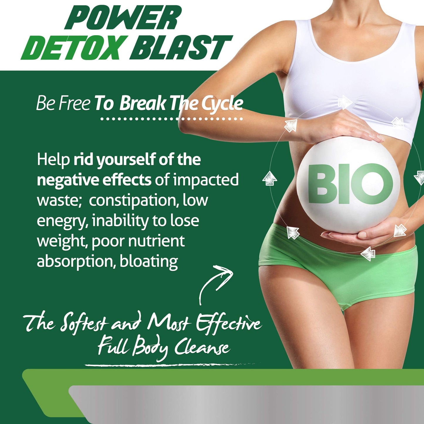 POWER BLAST Power Detox Blast Internal Cleansing Capsule 60 Count