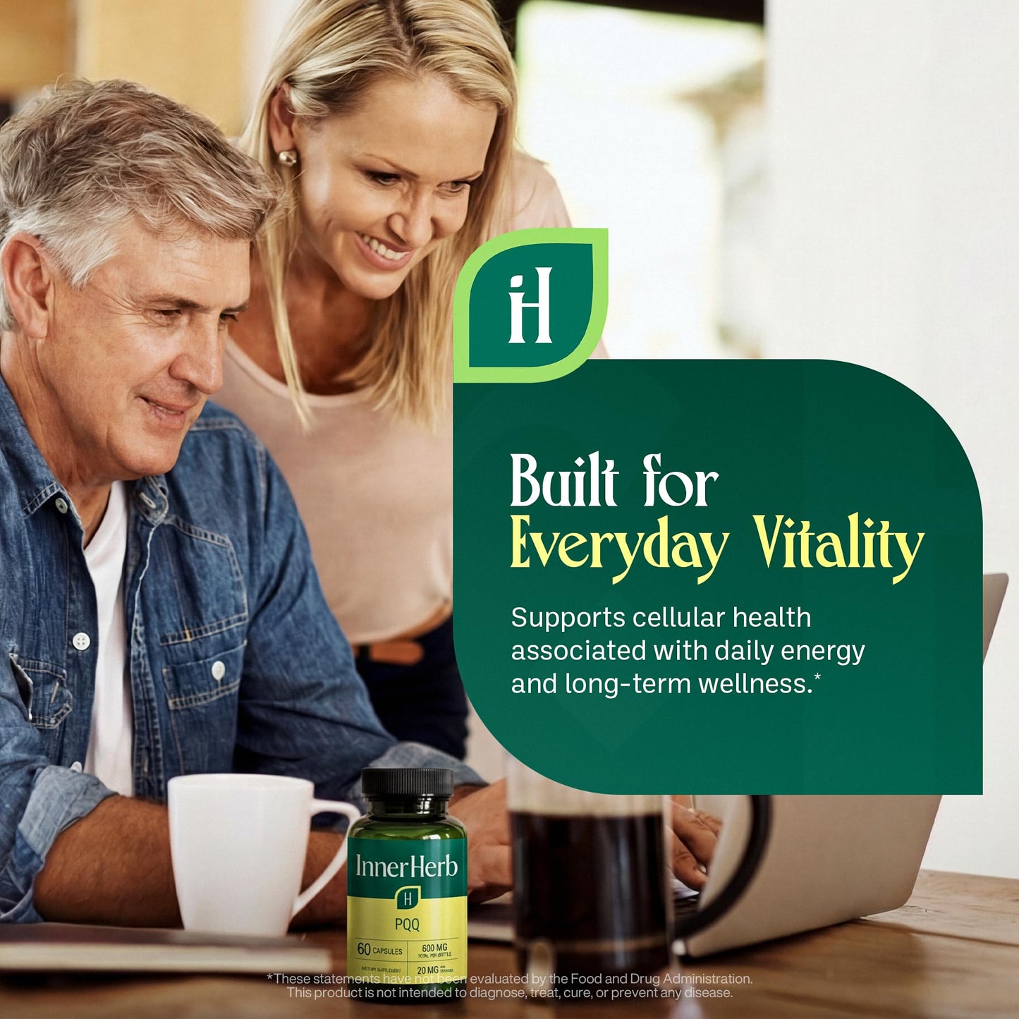 InnerHerb Pyrroloquinoline Quinone PQQ Daily Capsule, 1 Capsule