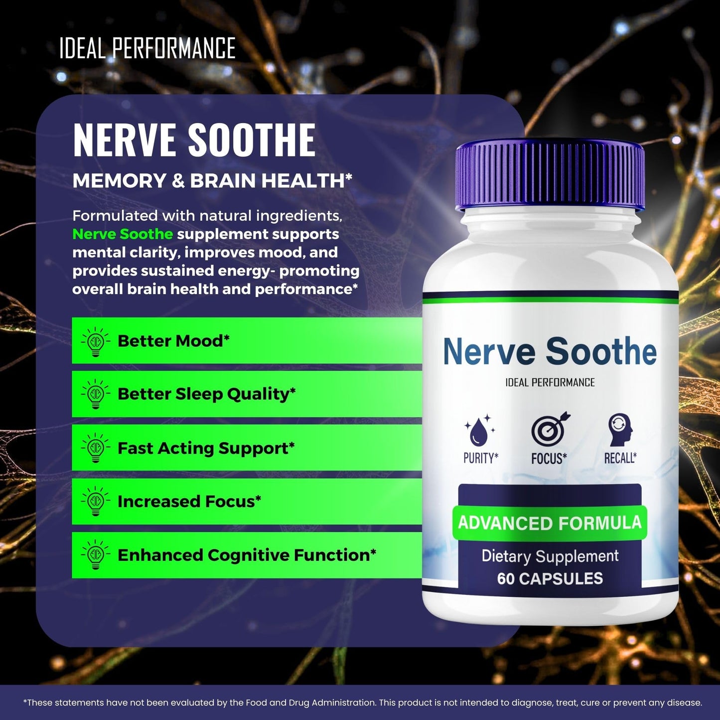 IDEAL PERFORMANCE Nerve Soothe 120 Capsules