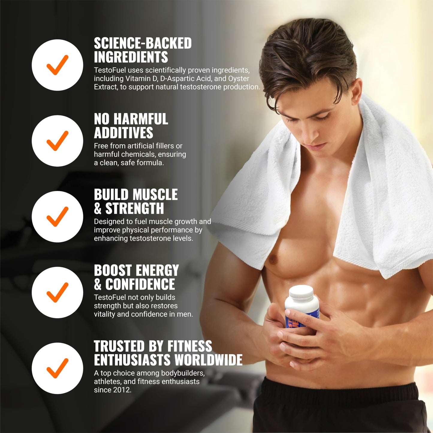 ROAR AMBITION TestoFuel Capsules 120 Count
