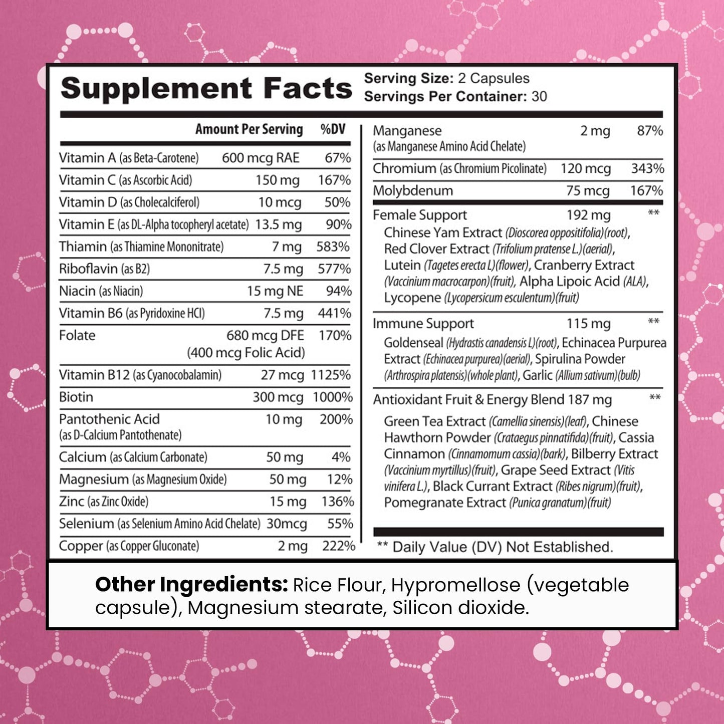 MAX FIT Women's Multivitamin Capsule, 60 Count