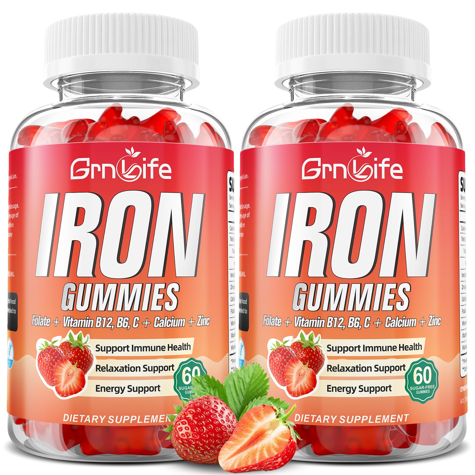 GrnLife Iron Gummies 120 Count