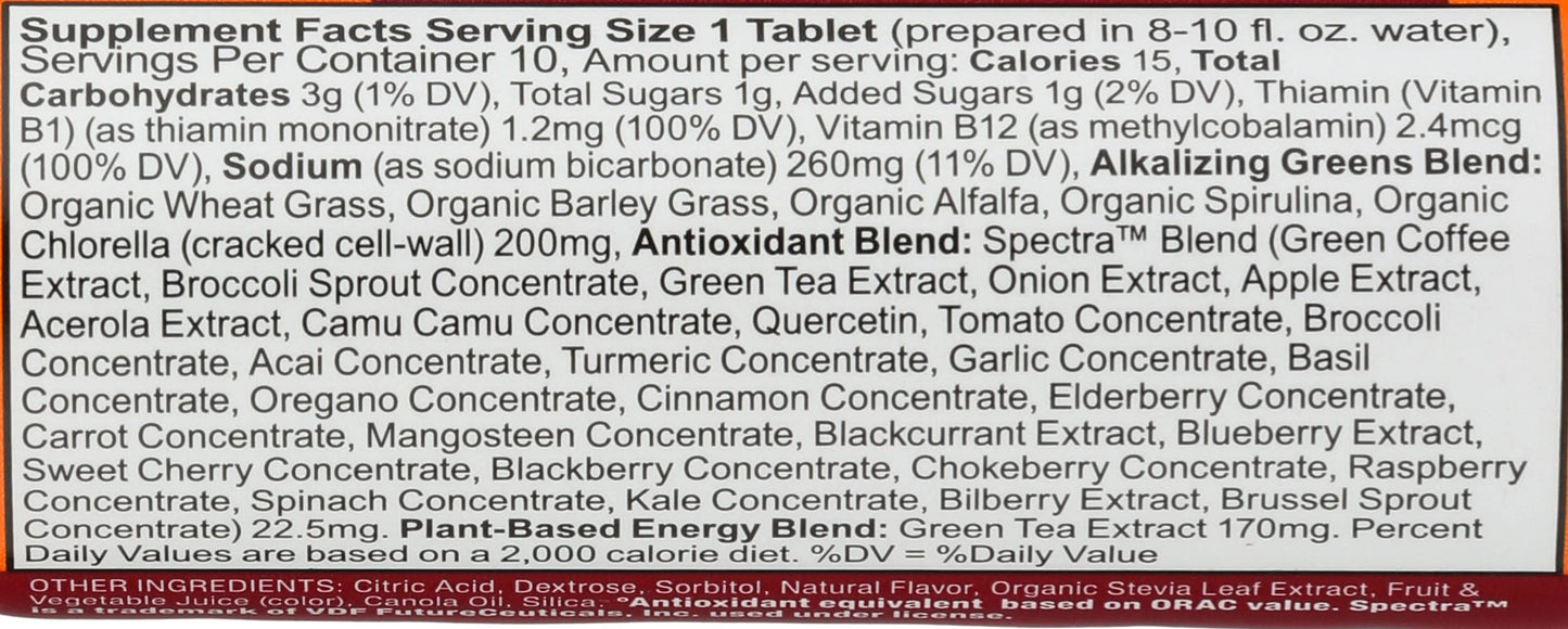 Amazing Grass Tropical Energy Green Superfood Tablets 10