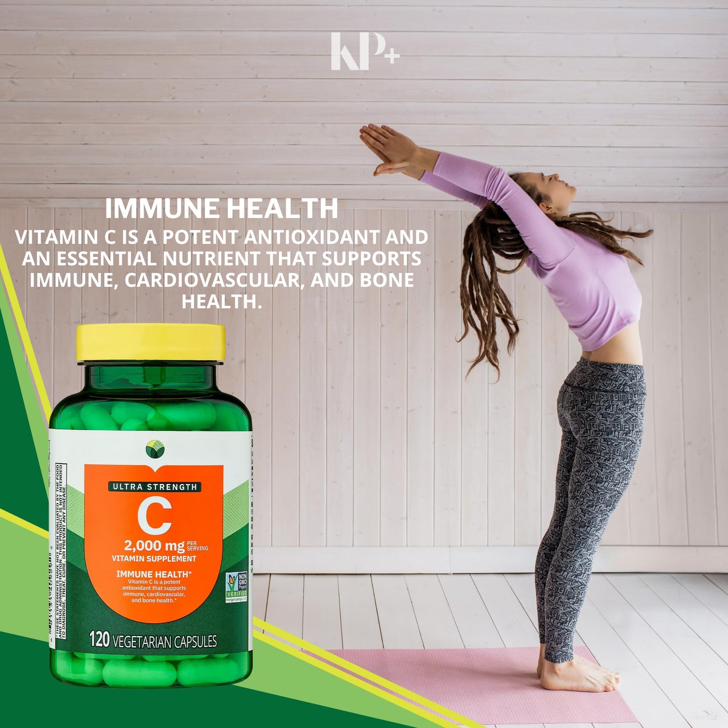 KP+ Vitamin C Tablets 120 Count