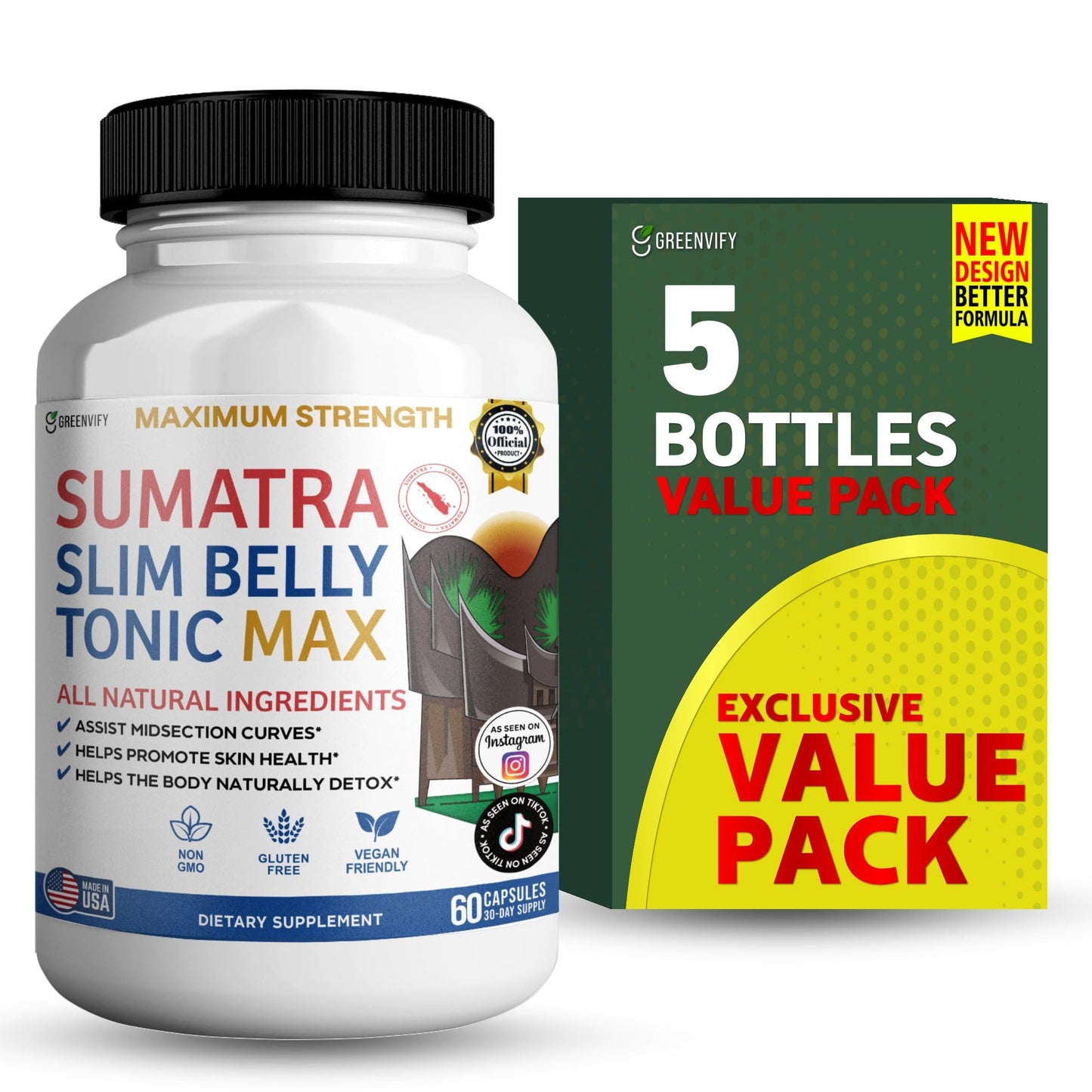 GREENVIFY Sumatra Tonic Max Capsule, 60 Count